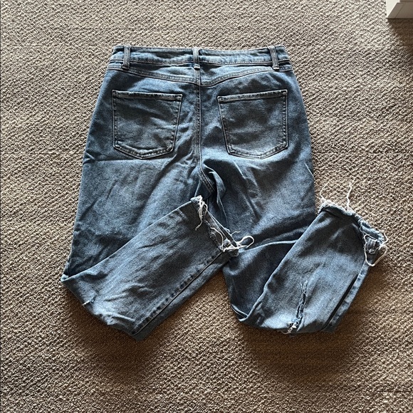 Distressed Rewash Blue Jeans - Picture 4 of 5
